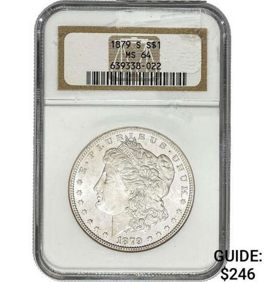 1879-S Morgan Dollar NGC MS64 SILVER