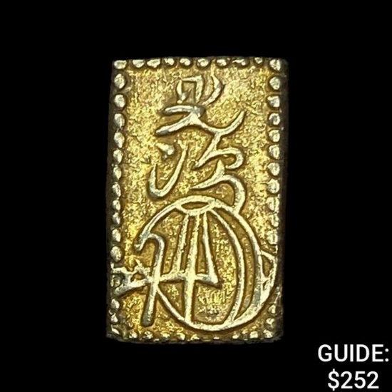 1868-1869 Japan .029oz Gold 2 Bu CLOSELY UNCIRCULATED