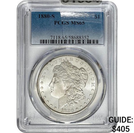 1880-S Morgan Dollar PCGS MS65 SILVER