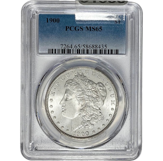 1900 Morgan Dollar PCGS MS65 SILVER