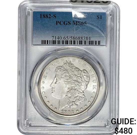 1882-S Morgan Dollar PCGS MS65 SILVER