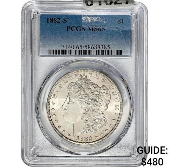 1882-S Morgan Dollar PCGS MS65 SILVER
