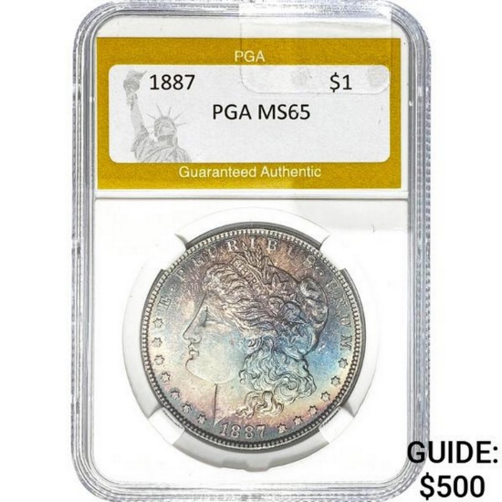 1887 Morgan Dollar PGA MS65