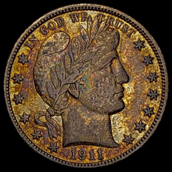 1911-D Barber Half Dollar  LIGHTLY CIRCULATED