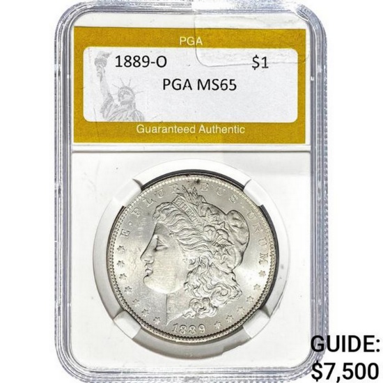 1889-O Morgan Dollar PGA MS65