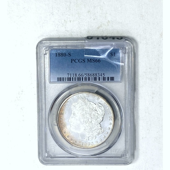 1880-S Morgan Dollar PCGS MS66 SILVER