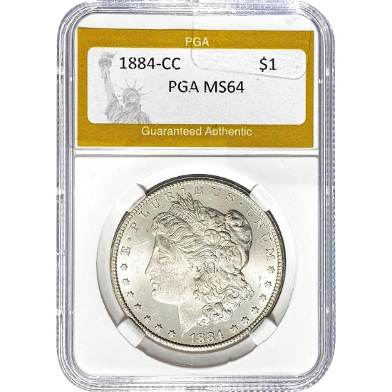 1884-CC Morgan Dollar PGA MS64