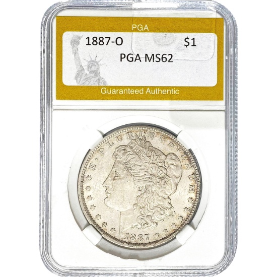 1887-O Morgan Dollar PGA MS62
