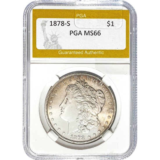 1878-S Morgan Dollar PGA MS66