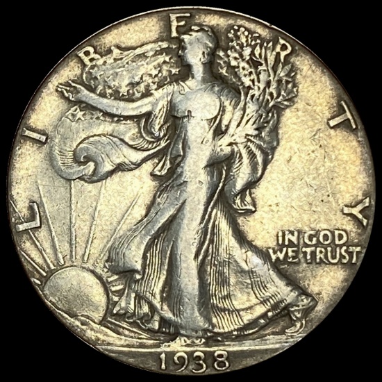 1938-D Walking Liberty Half Dollar LIGHTLY CIRCULATED