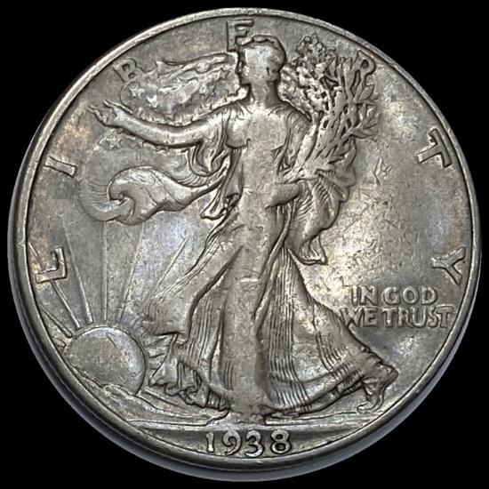 1938-D Walking Liberty Half Dollar LIGHTLY CIRCULATED