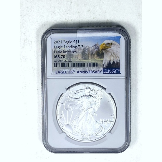 2021 Silver Eagle NGC MS70