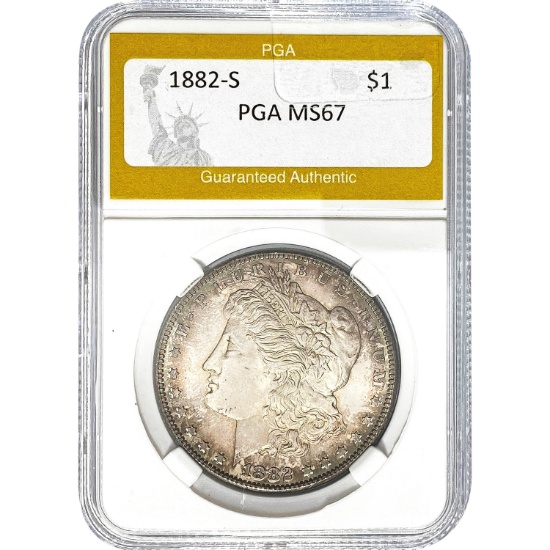 1882-S Morgan Dollar PGA MS67