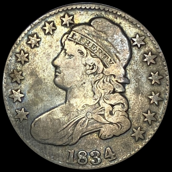 1834 Capped Bust Half Dollar LIGHTLY CIRCULATED