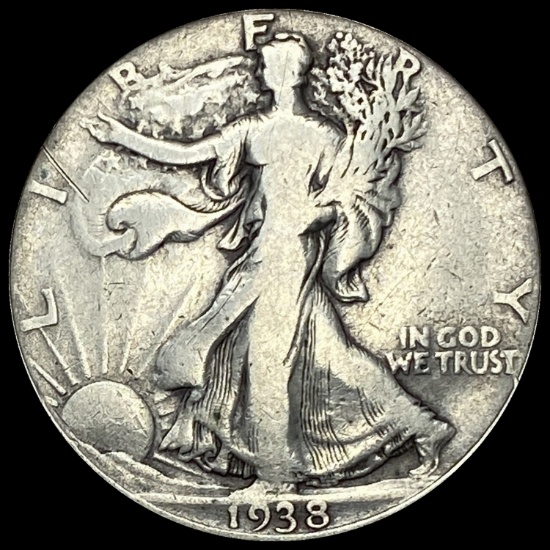 1938-D Walking Liberty Half Dollar LIGHTLY CIRCULATED