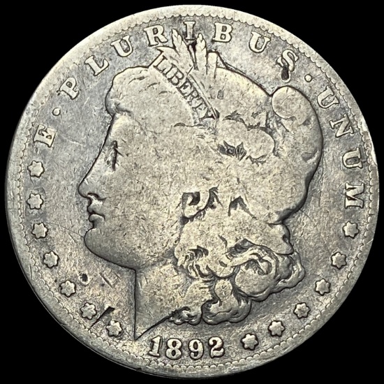 1892 Morgan Silver Dollar LIGHTLY CIRCULATED