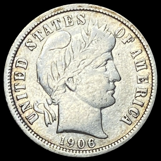1906-O Barber Dime LIGHTLY CIRCULATED