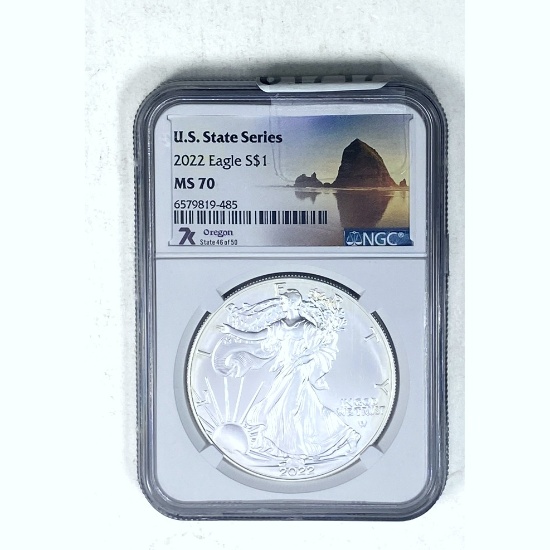 2022 Silver Eagle NGC MS70