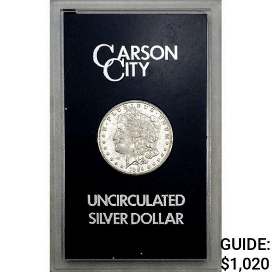 1884-CC Morgan Silver Dollar GSA UNC