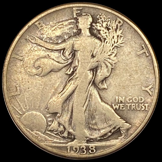 1938-D Walking Liberty Half Dollar NICELY CIRCULATED