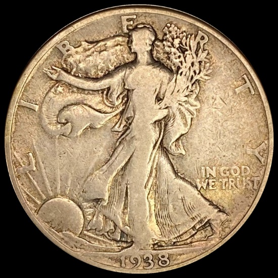 1938-D Walking Liberty Half Dollar LIGHTLY CIRCULATED
