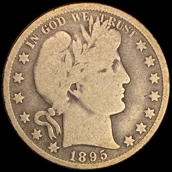 1895-O Barber Half Dollar LIGHTLY CIRCULATED