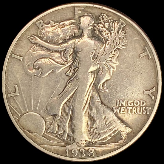 1938-D Walking Liberty Half Dollar NICELY CIRCULATED