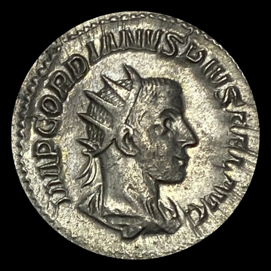 Roman Gordian III, 238-244 AD Silver Antoninianusq CLOSELY UNCIRCULATED