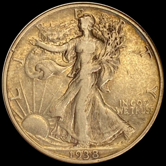 1938-D Walking Liberty Half Dollar LIGHTLY CIRCULATED