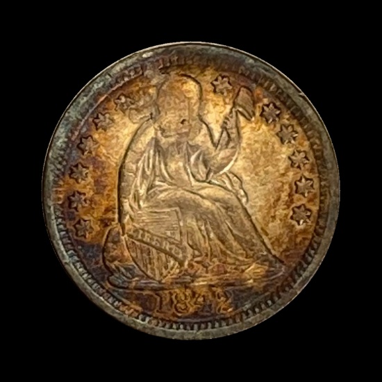 1842 Seated Liberty Half Dime CLOSELY UNCIRCULATED