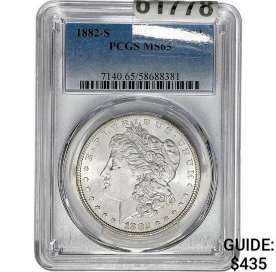 1882-S Morgan Dollar PCGS MS65 SILVER