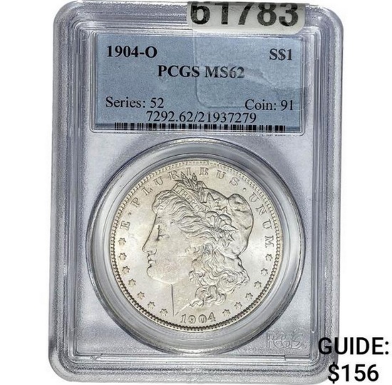 1904-O Morgan Dollar PCGS MS62 SILVER