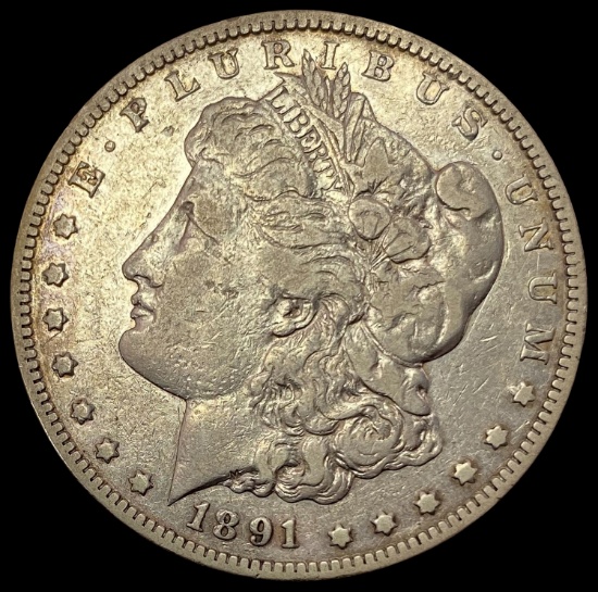 1891-CC SILVER Morgan Dollar LIGHTLY CIRCULATED