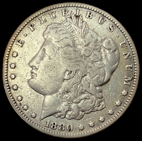 1880-CC SILVER Morgan Dollar LIGHTLY CIRCULATED