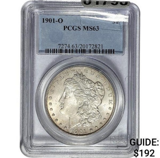 1901-O Morgan Dollar PCGS MS63 SILVER