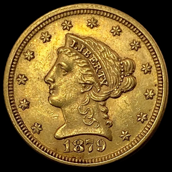 1879 GOLD $2.5 Liberty Head Quarter Eagle UNCIRCULATED