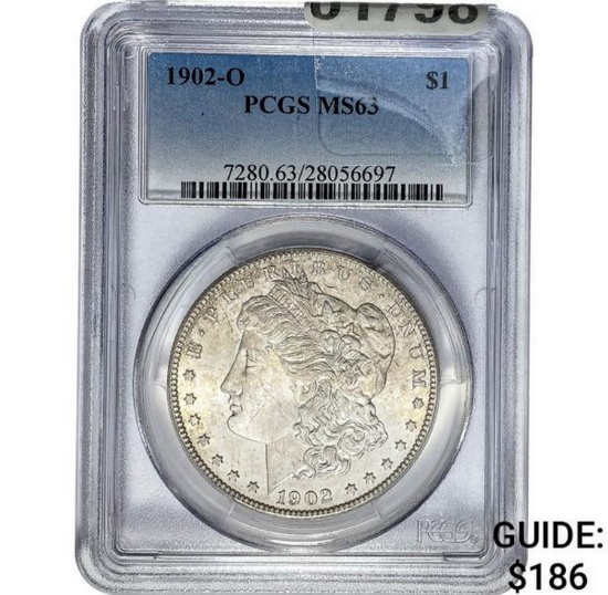 1902-O Morgan Dollar PCGS MS63 SILVER