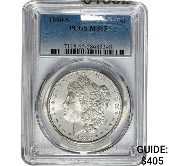 1880-S Morgan Dollar PCGS MS65 SILVER