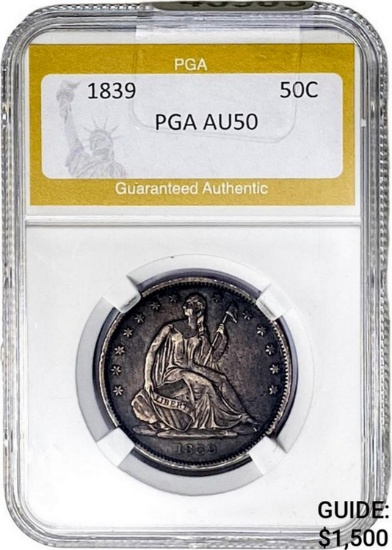 1839 50C PGCA AU50