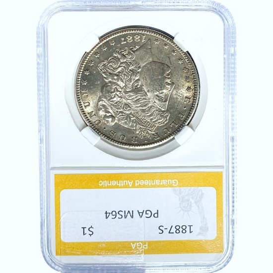 1887-S Morgan Dollar PCGA MS64