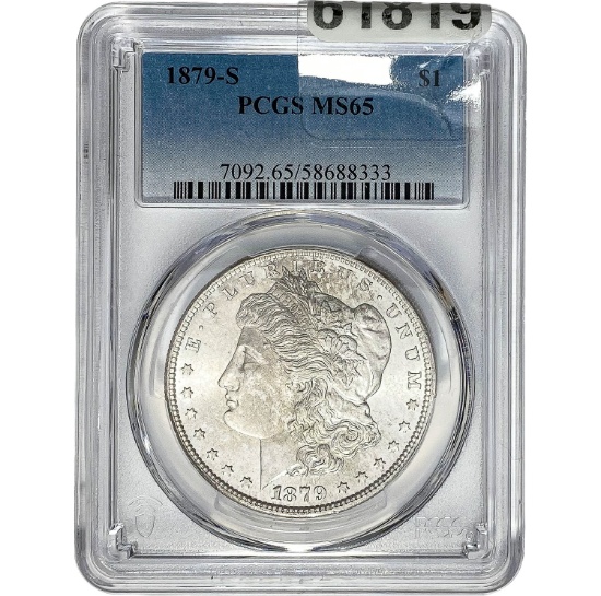 1896 Morgan Dollar PCGS MS65 SILVER