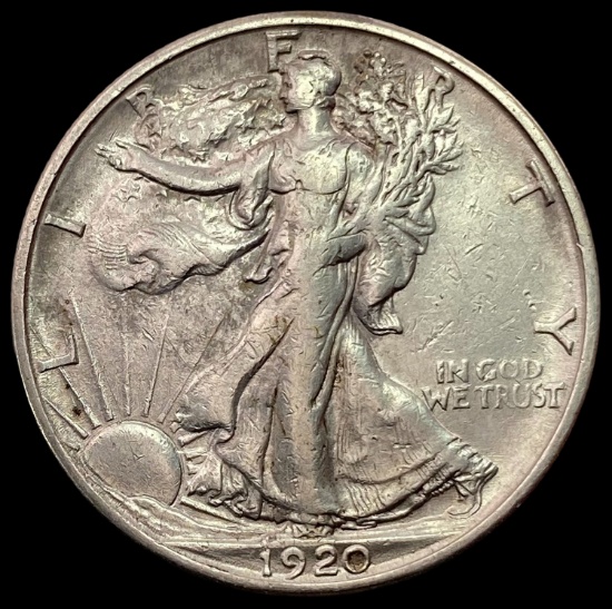 1920-S SILVER Walking Liberty Half Dollar LIGHTLY CIRCULATED