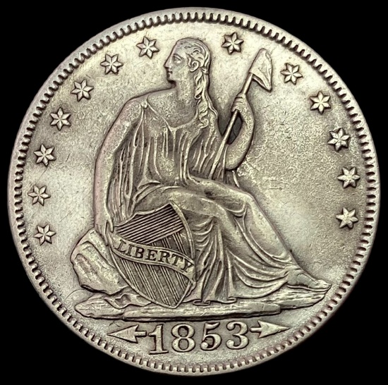 1853 Arrows SILVER Half Dollar CLOSELY UNCIRCULATED