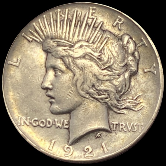 1921 Silver Peace Dollar ABOUT UNCIRCULATED