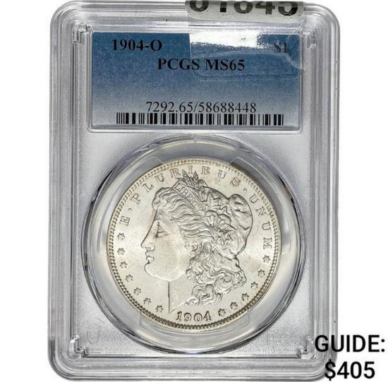1904-O Morgan Dollar PCGS MS65 SILVER