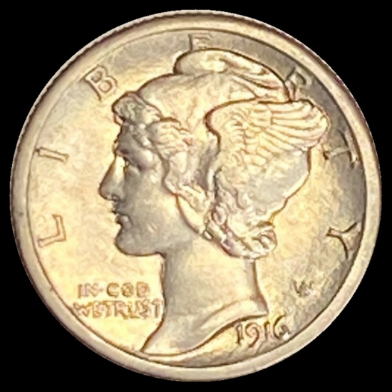 1916-S Mercury Dime ABOUT UNCIRCULATED