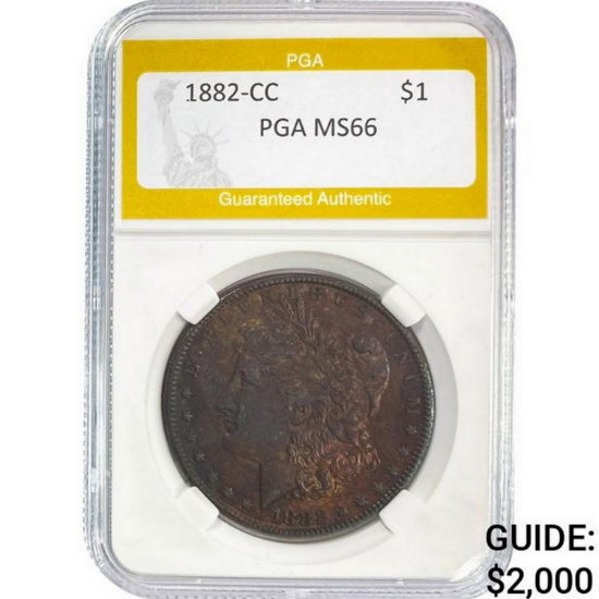 1882-CC Morgan Dollar PGA MS66  MS66