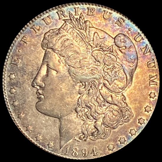 1894-O Silver Morgan Dollar ABOUT UNCIRCULATED