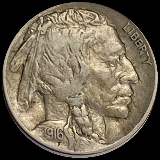 1916-D Buffalo Nickel CHOICE AU