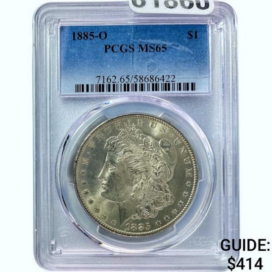 1885-O Morgan Dollar PCGS MS65 SILVER